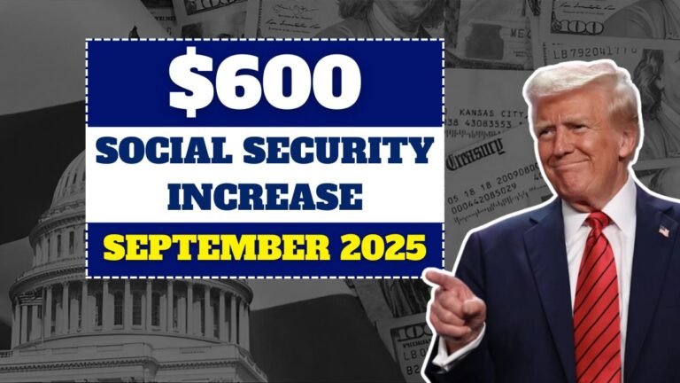 $600 Social Security Increase in September 2025