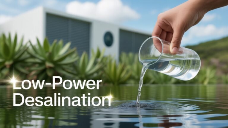 Breaking the Energy Barrier: Innovative Approaches to Low-Power Desalination